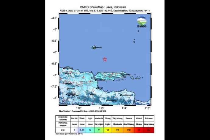 gempa bumi bangkalan